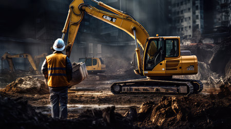 engineering construction industrial backgroundの素材