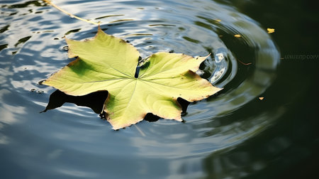 green leaves flower backgroundの素材