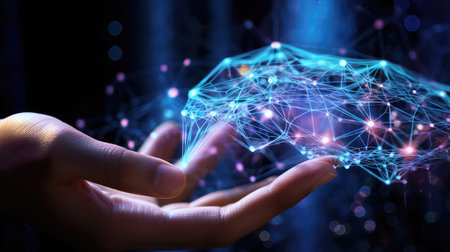 internet cyber innovation backgroundの素材