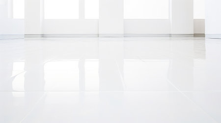 sleek floor white backgroundの素材