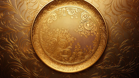 elegant plate gold backgroundの素材