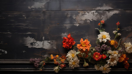 old black rustic backgroundの素材