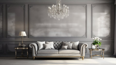 minimalist gray home backgroundの素材