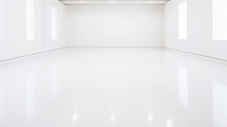 clean floor white backgroundの素材