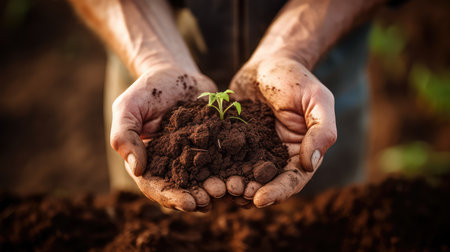farming organic food backgroundの素材