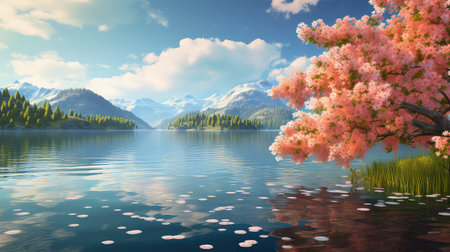 nature environment spring backgroundの素材