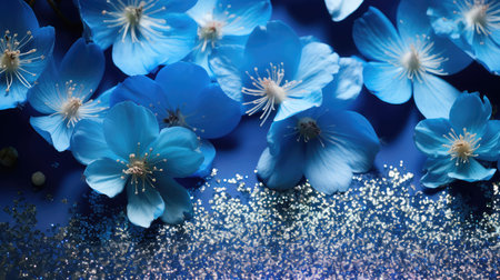 shiny blue glitter backgroundの素材