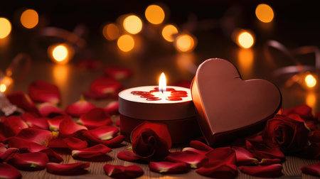 affection romantic heart backgroundの素材