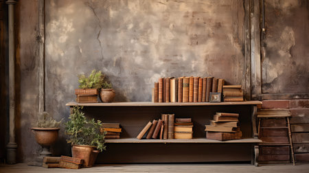 vintage empty rustic backgroundの素材