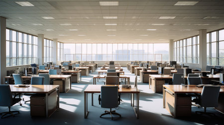 chair empty office backgroundの素材