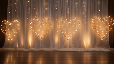 love wedding heart backgroundの素材