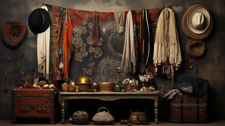 color wall fashion backgroundの素材