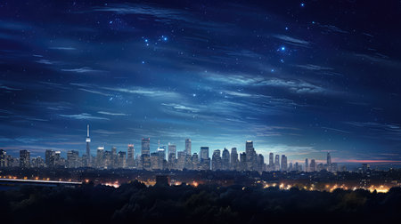sky bright stars backgroundの素材