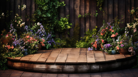 color platform round backgroundの素材