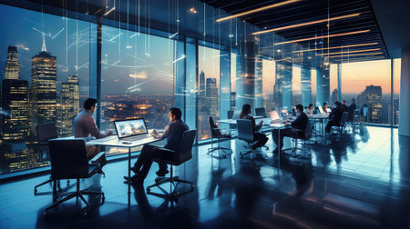 online business internet backgroundの素材