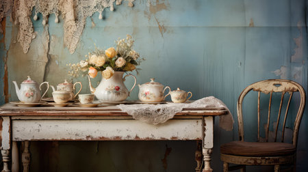 drink cafe table backgroundの素材