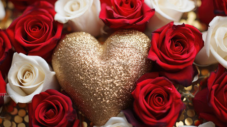 petals glitter roses backgroundの素材