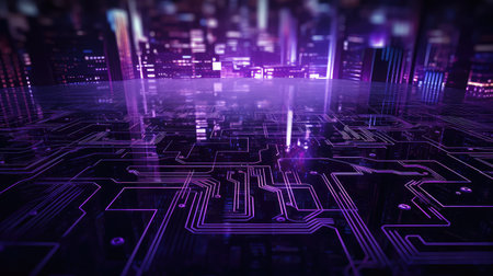 internet cyber digital backgroundの素材