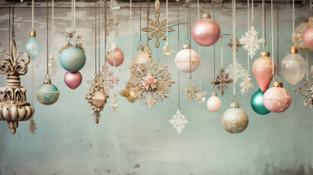 retro vintage ornament backgroundの素材