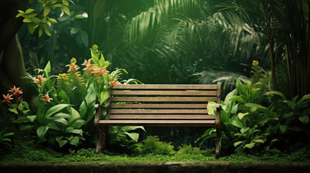 leaves garden green backgroundの素材