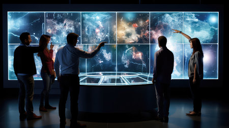 innovation shape technology backgroundの素材