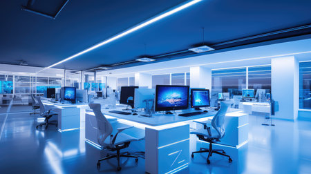 laptop light office backgroundの素材