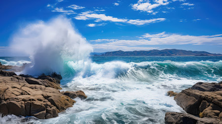 water light ocean backgroundの素材
