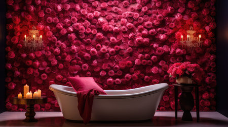 tranquility spa roses backgroundの素材