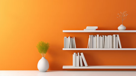 texture wall orange backgroundの素材