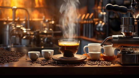 beans coffee food backgroundの素材