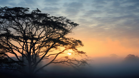 vibrant morning sky backgroundの素材