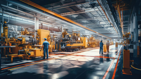 warehouse floor industrial backgroundの素材