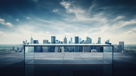 clean empty table backgroundの素材