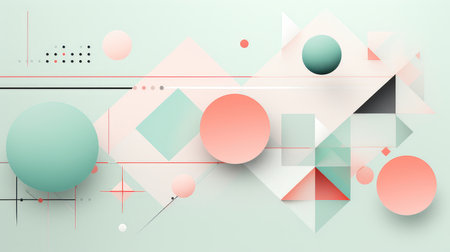 abstract modern geometric backgroundの素材