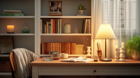 computer light office backgroundの素材