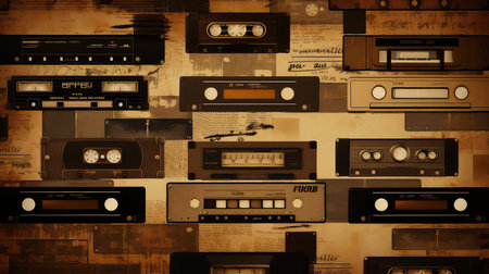 texture brown retro backgroundの素材