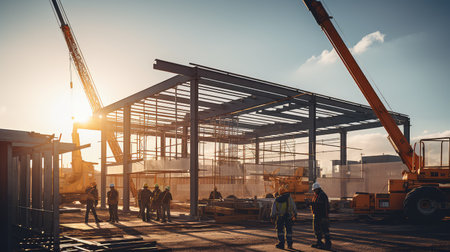 engineering construction industrial backgroundの素材