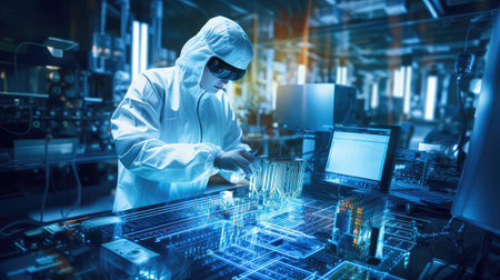 artificial high tech backgroundの素材