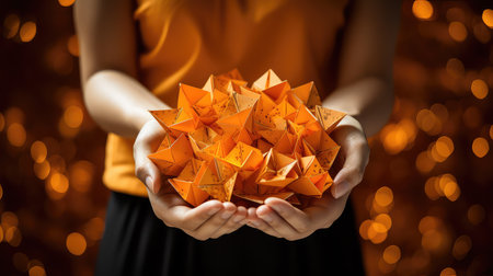 vibrant creative orange backgroundの素材