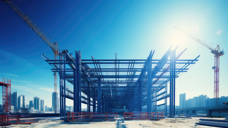 blueprint construction architecture backgroundの素材
