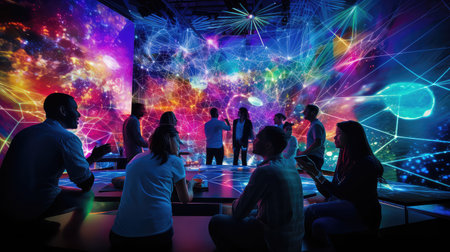 digital tech internet backgroundの素材