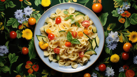 cuisine pasta food backgroundの素材