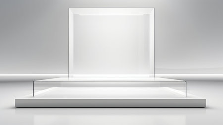 exhibition showcase podium backgroundの素材