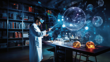 innovation science internet backgroundの素材