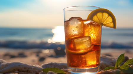 soda drink ice backgroundの素材