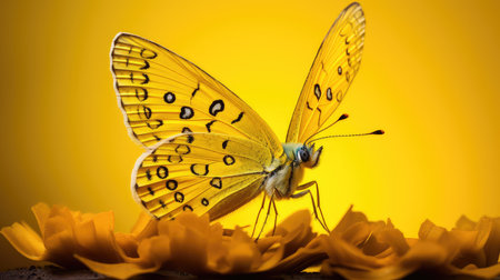 vibrant element yellow backgroundの素材