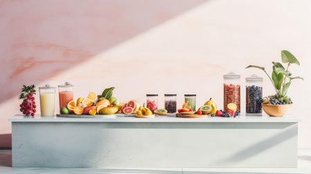 organic view food backgroundの素材