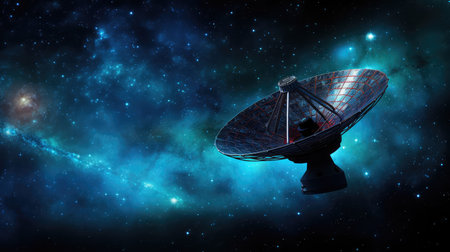 orbit space internet backgroundの素材