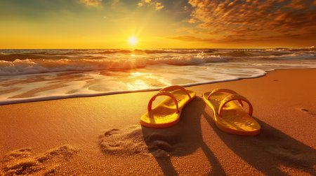 vibrant summer yellow backgroundの素材