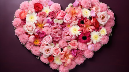 valentine decoration heart backgroundの素材